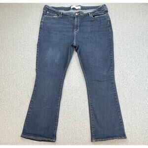 Levis Jeans Womens 24M (37x32) Blue Cotton Blend Stretch Signature Gold Bootcut